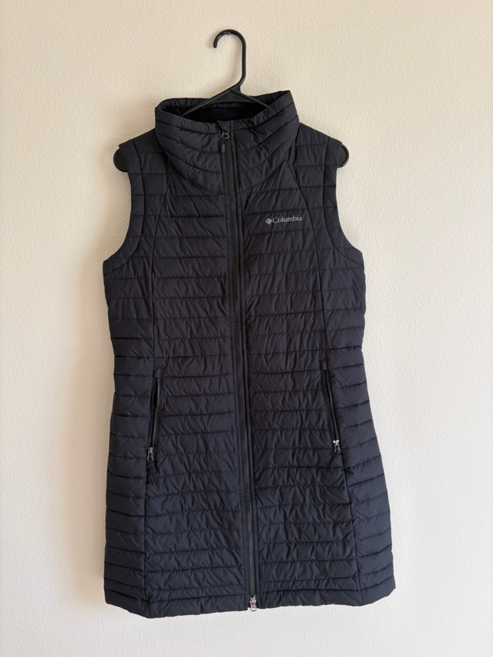 Columbia Women's Black Quilted Long Vest